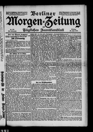 Berliner Morgen-Zeitung vom 28.07.1899