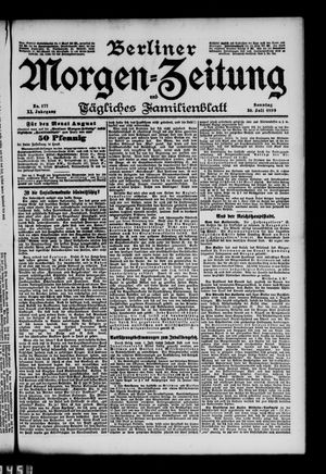 Berliner Morgen-Zeitung vom 30.07.1899