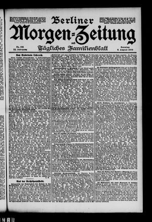 Berliner Morgen-Zeitung vom 06.08.1899