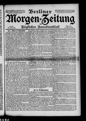 Berliner Morgen-Zeitung vom 09.08.1899