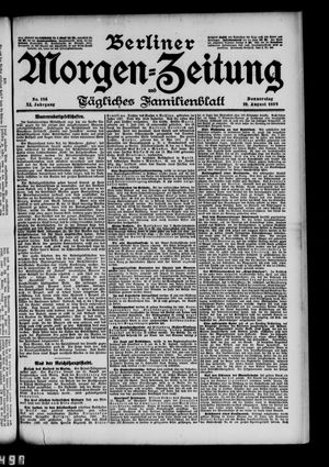 Berliner Morgen-Zeitung vom 10.08.1899
