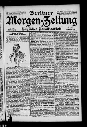 Berliner Morgen-Zeitung vom 15.08.1899