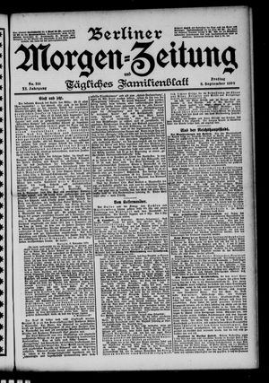 Berliner Morgen-Zeitung vom 08.09.1899