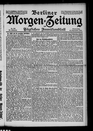 Berliner Morgen-Zeitung vom 14.09.1899