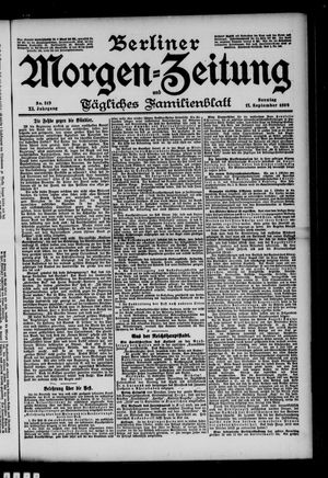 Berliner Morgen-Zeitung vom 17.09.1899