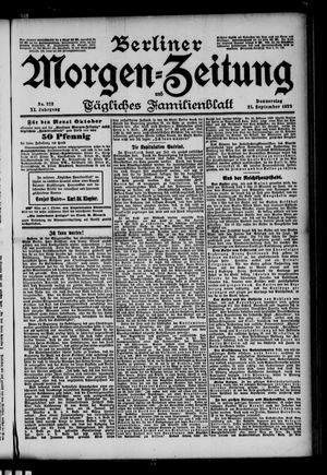 Berliner Morgen-Zeitung vom 21.09.1899