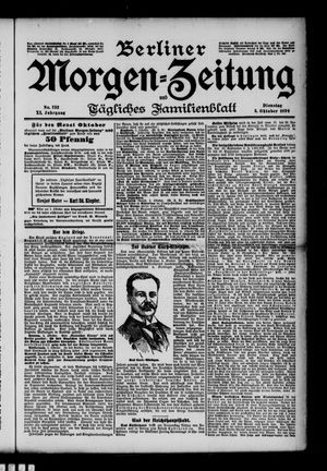 Berliner Morgen-Zeitung vom 03.10.1899