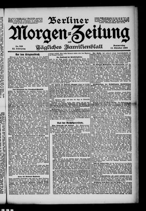 Berliner Morgen-Zeitung vom 12.10.1899