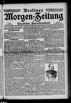 Berliner Morgen-Zeitung vom 22.10.1899