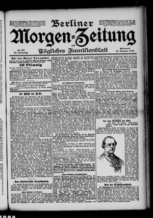 Berliner Morgen-Zeitung vom 25.10.1899