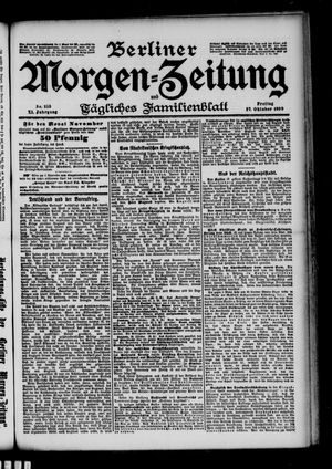 Berliner Morgen-Zeitung vom 27.10.1899
