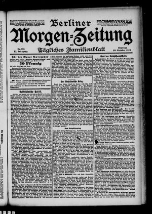 Berliner Morgen-Zeitung vom 29.10.1899