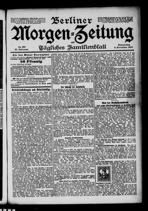 Berliner Morgen-Zeitung vom 02.11.1899