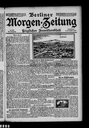 Berliner Morgen-Zeitung vom 04.11.1899