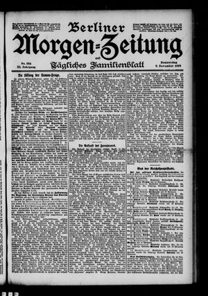 Berliner Morgen-Zeitung vom 09.11.1899