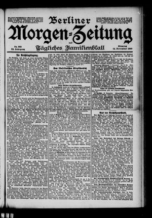 Berliner Morgen-Zeitung vom 14.11.1899