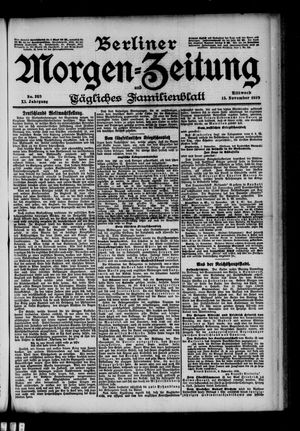 Berliner Morgen-Zeitung vom 15.11.1899