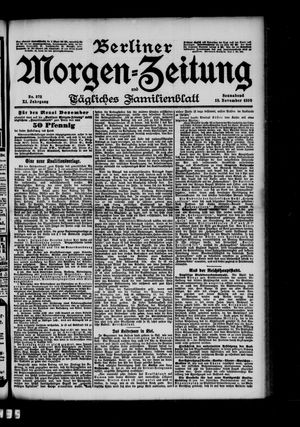Berliner Morgen-Zeitung vom 18.11.1899