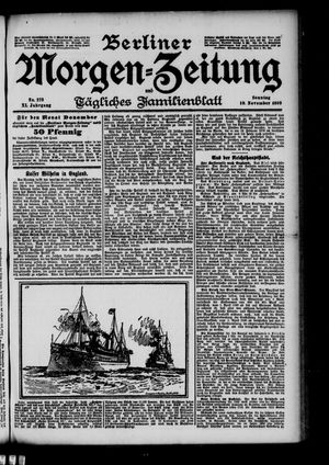 Berliner Morgen-Zeitung vom 19.11.1899