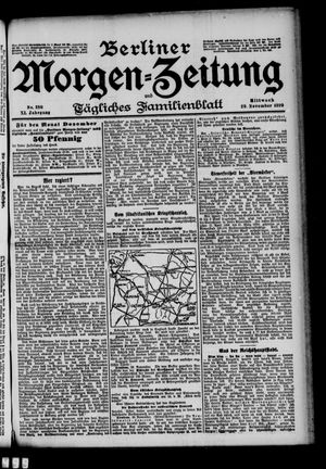 Berliner Morgen-Zeitung vom 29.11.1899