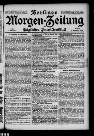 Berliner Morgen-Zeitung vom 08.12.1899