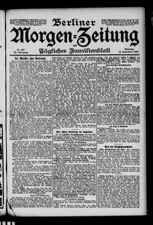 Berliner Morgen-Zeitung vom 11.12.1899