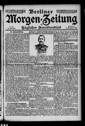Berliner Morgen-Zeitung vom 13.12.1899