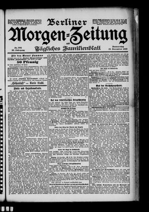 Berliner Morgen-Zeitung vom 28.12.1899