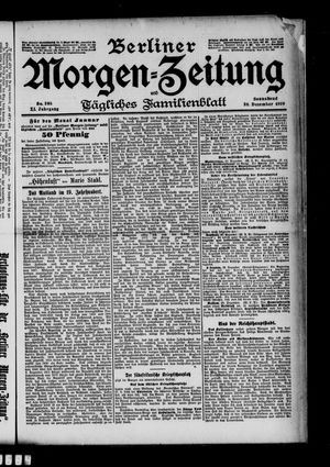 Berliner Morgen-Zeitung vom 30.12.1899