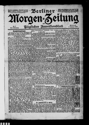 Berliner Morgen-Zeitung vom 03.01.1900