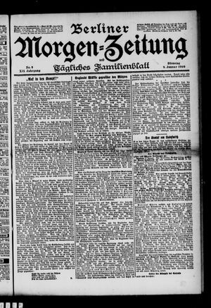 Berliner Morgen-Zeitung vom 09.01.1900