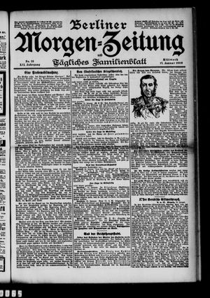 Berliner Morgenzeitung vom 17.01.1900