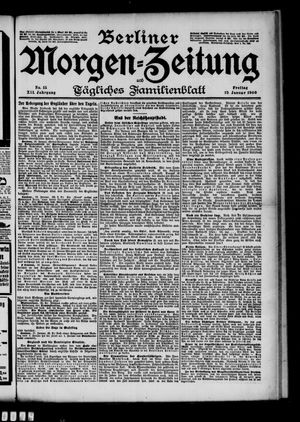 Berliner Morgenzeitung vom 19.01.1900