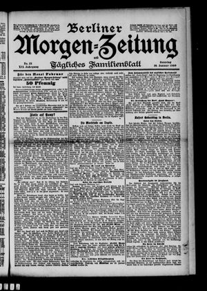 Berliner Morgen-Zeitung vom 28.01.1900
