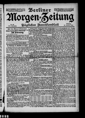 Berliner Morgen-Zeitung vom 30.01.1900