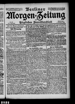 Berliner Morgen-Zeitung vom 01.02.1900