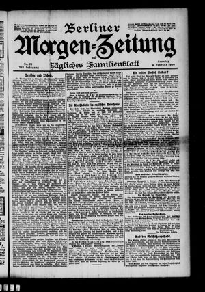 Berliner Morgen-Zeitung vom 04.02.1900