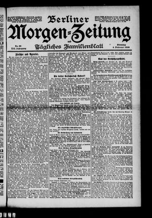 Berliner Morgenzeitung vom 06.02.1900