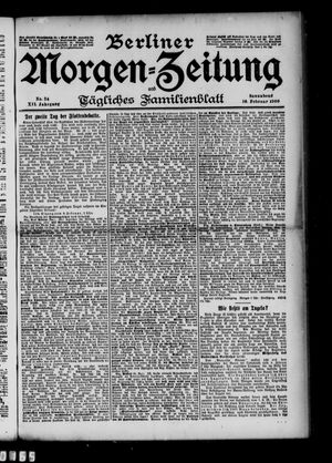 Berliner Morgen-Zeitung vom 10.02.1900