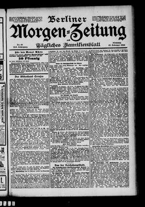 Berliner Morgen-Zeitung on Feb 27, 1900
