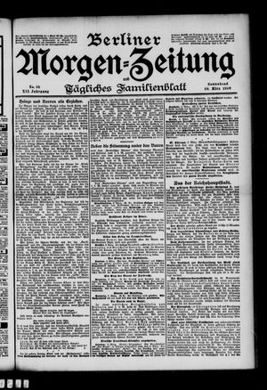 Berliner Morgen-Zeitung vom 10.03.1900