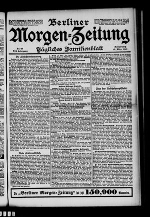 Berliner Morgenzeitung vom 15.03.1900