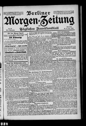Berliner Morgenzeitung vom 20.03.1900