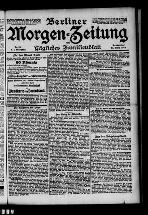 Berliner Morgenzeitung vom 22.03.1900