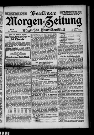 Berliner Morgenzeitung vom 23.03.1900