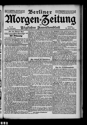 Berliner Morgenzeitung vom 22.04.1900