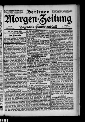 Berliner Morgen-Zeitung vom 27.04.1900