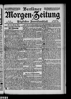 Berliner Morgenzeitung vom 28.04.1900