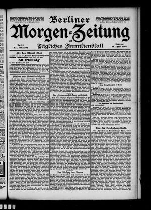 Berliner Morgenzeitung vom 29.04.1900