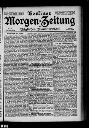 Berliner Morgenzeitung vom 13.05.1900